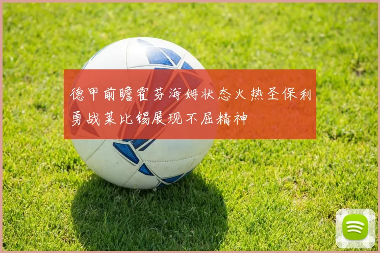 德甲前瞻霍芬海姆状态火热圣保利勇战莱比锡展现不屈精神